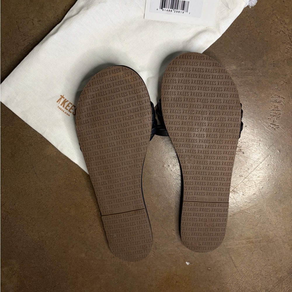 NWT TKEES Black Slide Sandals (size 9) - Picture 4 of 4